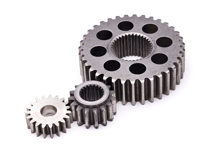 Three Gears-184346894 Three Gears isolated on white background